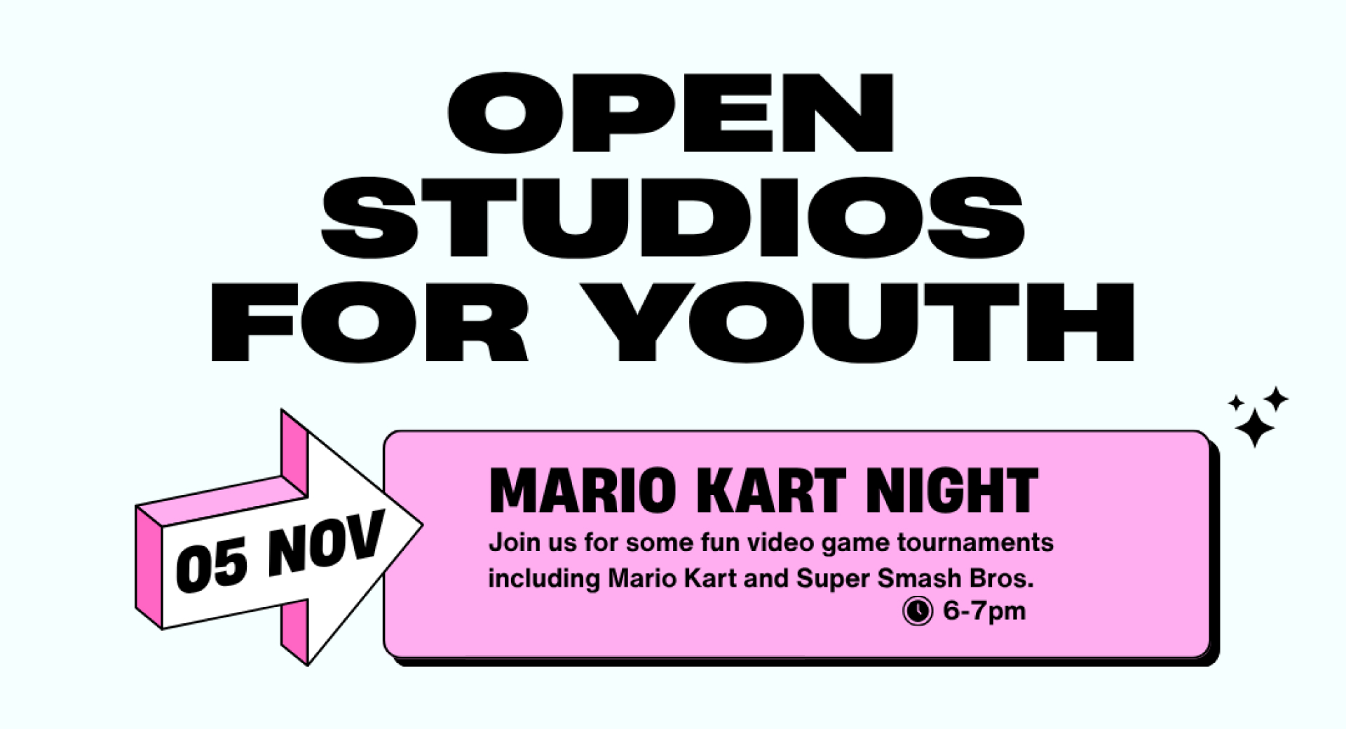 Open Studios for Youth Mario Kart Night